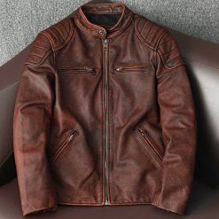 Genuine Cowhide Leather Made biker Motorcycle jackets