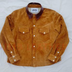 Trucker Cowboy Fur Leather Suede Jacket