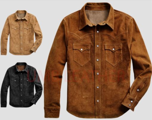 Real Suede Leather Scully Western Jacket