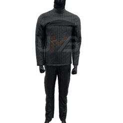 Darth Vader cosplay costume top and pants set, black Star Wars outfit without cape or helmet